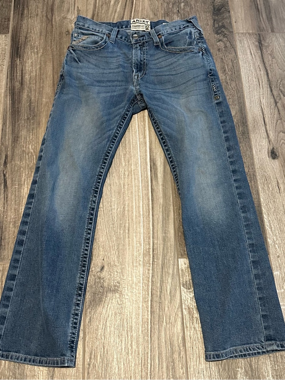 Ariat Men's Blue Straight-Leg Jeans